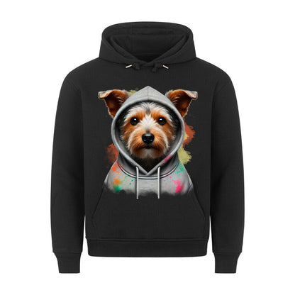 Premium Hoodie "Australian Terrier Hooded" Schwarz – hunde-shirt.de