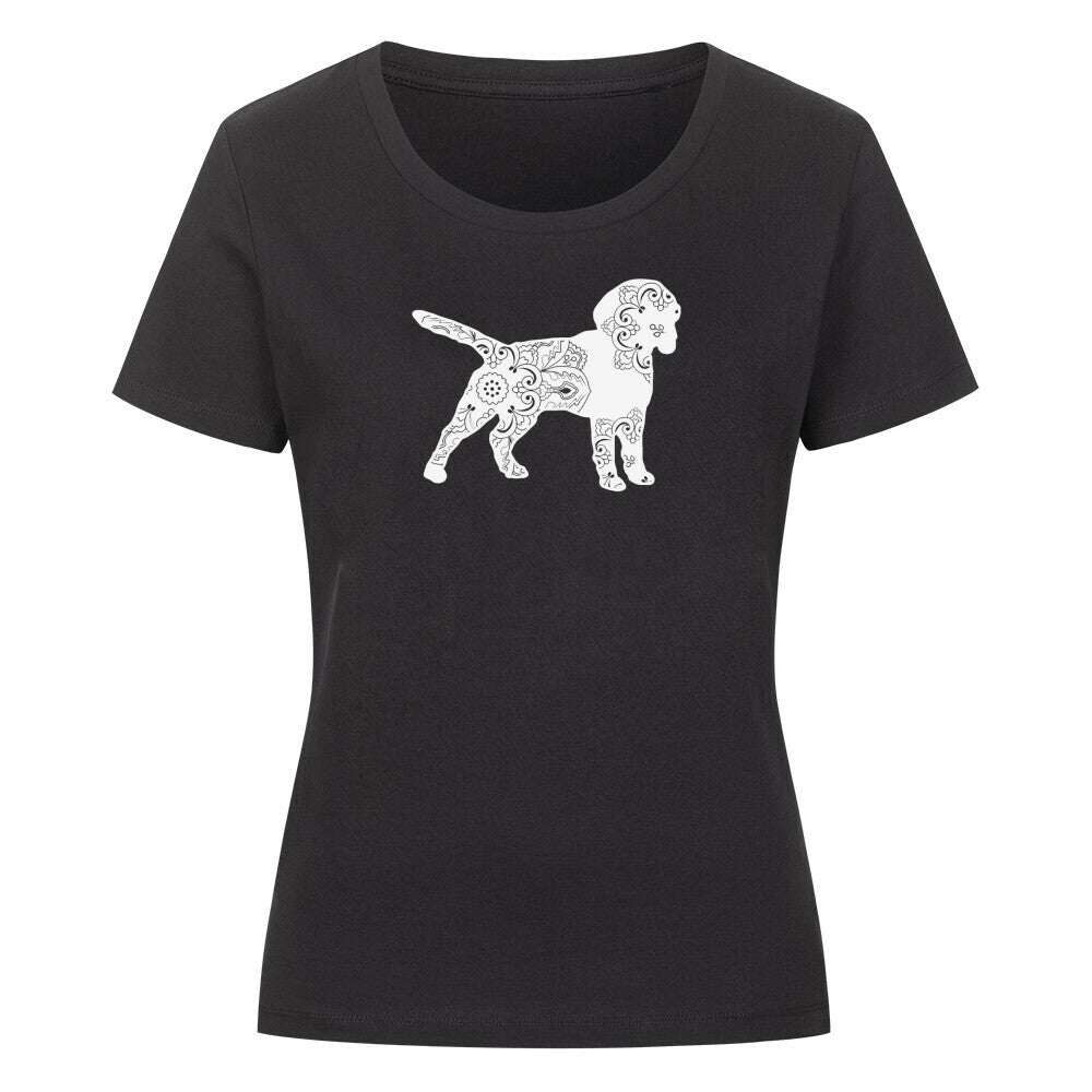 Premium Organic Damen-Shirt "Beagle pur" Schwarz – hunde-shirt.de