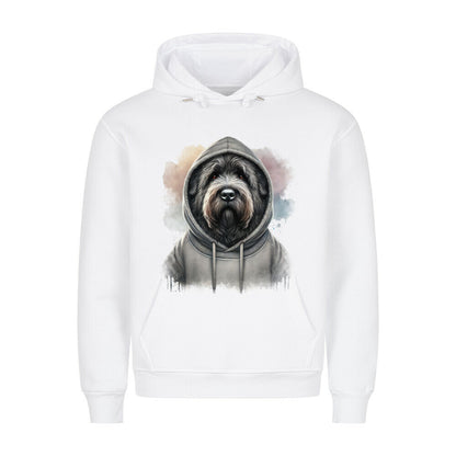 Premium Hoodie "Bouvier Hooded" Weiß – hunde-shirt.de