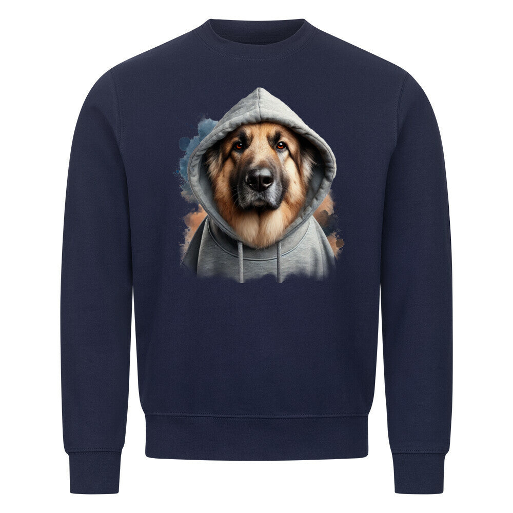 Premium Sweatshirt "Owtscharka Hooded" Navy Blue – hunde-shirt.de