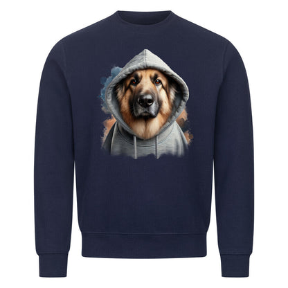 Premium Sweatshirt "Owtscharka Hooded" Navy Blue – hunde-shirt.de