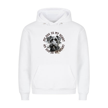 Premium Hoodie "Kerry Blue Terrier HEART" Weiß – hunde-shirt.de
