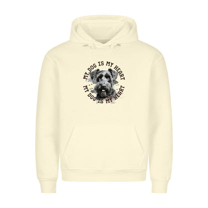 Premium Hoodie "Kerry Blue Terrier HEART" Beige – hunde-shirt.de