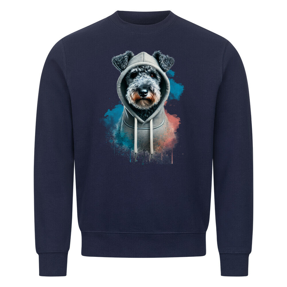 Premium Sweatshirt "Kerry Blue Terrier Hooded S" Navy Blue – hunde-shirt.de
