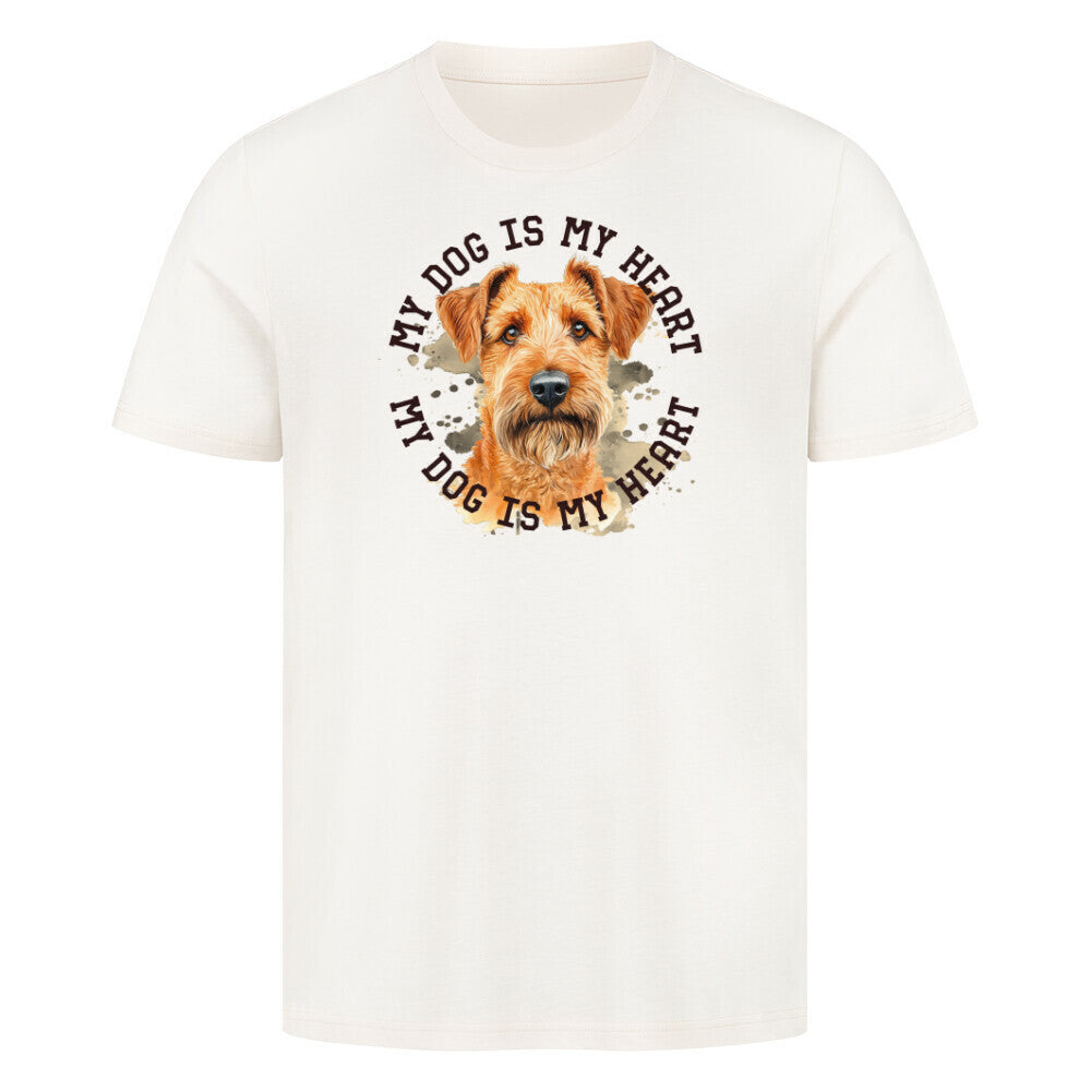 Premium T-Shirt "Irish Terrier HEART" Natural Raw – hunde-shirt.de