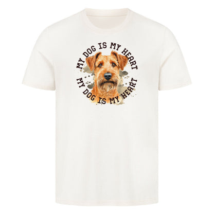 Premium T-Shirt "Irish Terrier HEART" Natural Raw – hunde-shirt.de