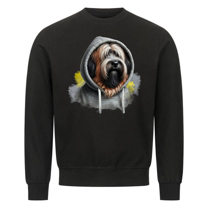 Premium Sweatshirt "Briard Hooded S" Schwarz – hunde-shirt.de