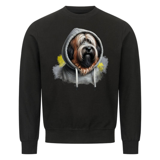 Premium Sweatshirt "Briard Hooded S" Schwarz – hunde-shirt.de