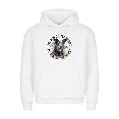 Premium Hoodie "Beauceron HEART" Weiß – hunde-shirt.de