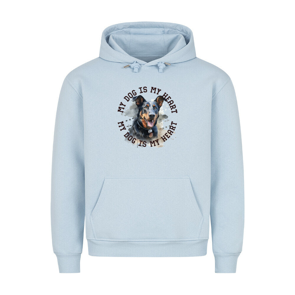 Premium Hoodie "Beauceron HEART" Babyblau – hunde-shirt.de