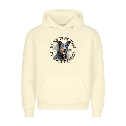 Premium Hoodie "Beauceron HEART" Beige – hunde-shirt.de