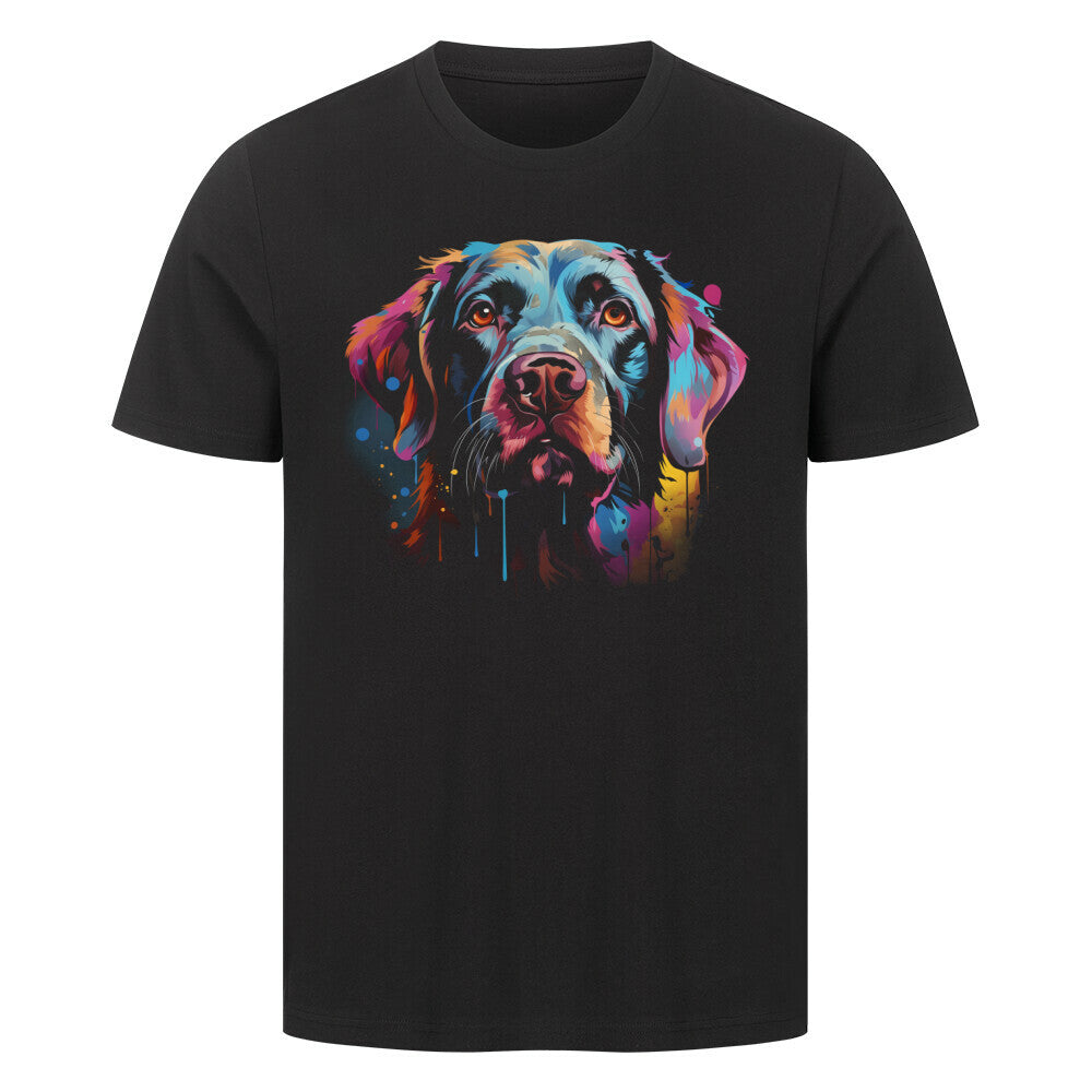 Premium T-Shirt "Labrador ART" Schwarz – hunde-shirt.de