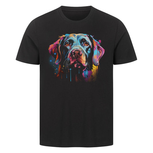 Premium T-Shirt "Labrador ART" Schwarz – hunde-shirt.de