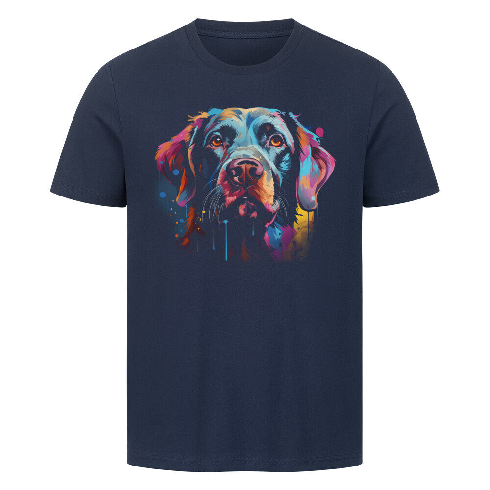 Premium T-Shirt "Labrador ART" French Navy – hunde-shirt.de