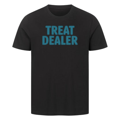 Premium T-Shirt "Treat Dealer" Schwarz – hunde-shirt.de