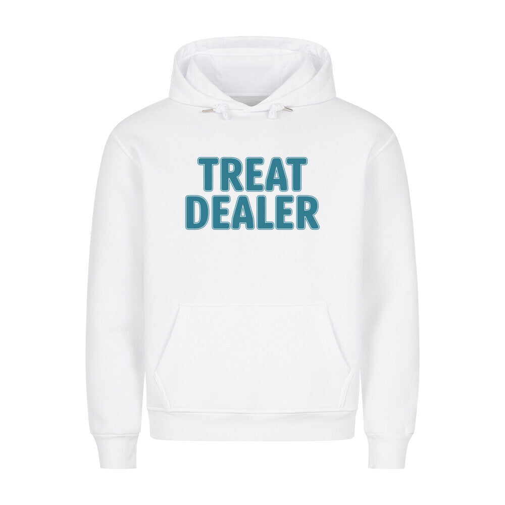 Premium Hoodie "Treat Dealer" Weiß – hunde-shirt.de