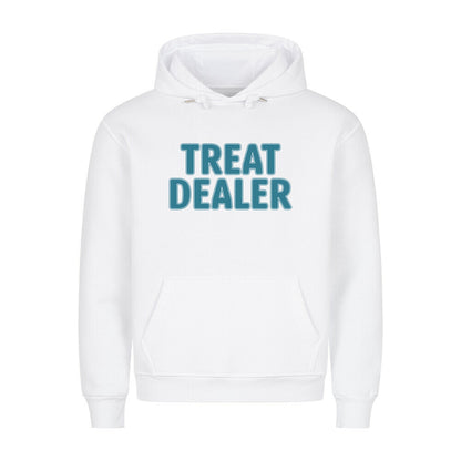 Premium Hoodie "Treat Dealer" Weiß – hunde-shirt.de