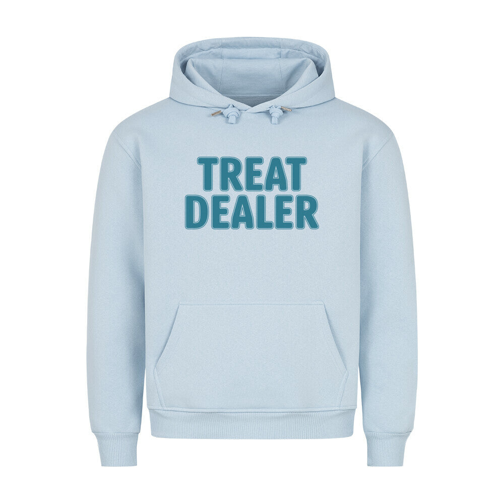 Premium Hoodie "Treat Dealer" Babyblau – hunde-shirt.de