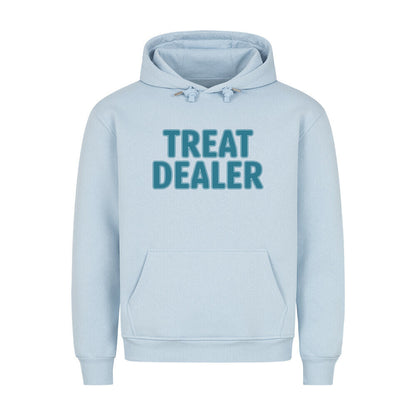 Premium Hoodie "Treat Dealer" Babyblau – hunde-shirt.de