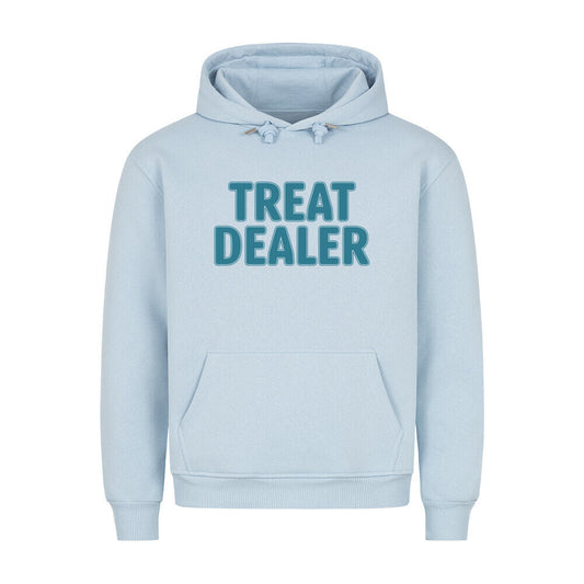 Premium Hoodie "Treat Dealer" Babyblau – hunde-shirt.de