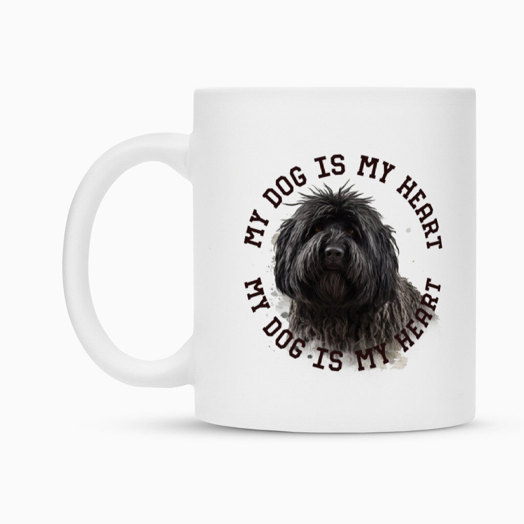Tasse "Puli schwarz HEART" – hunde-shirt.de