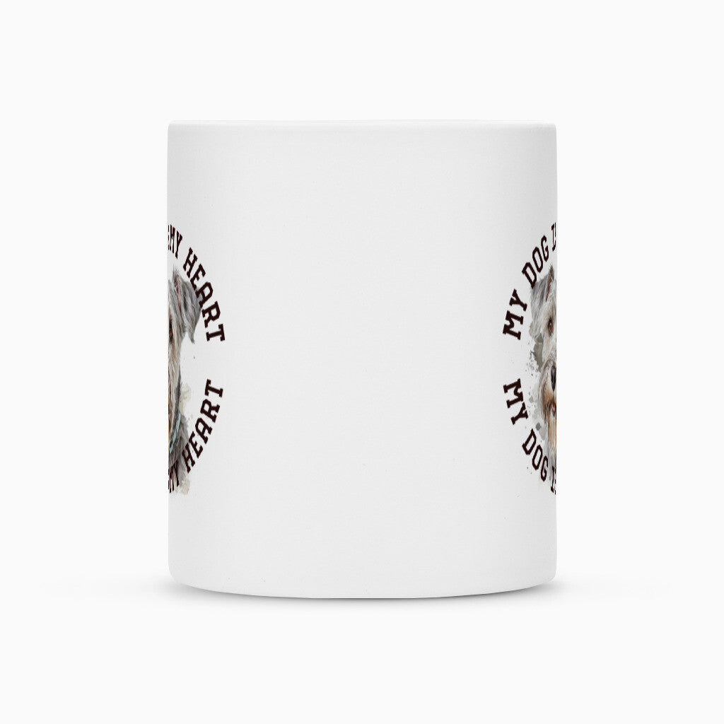 Tasse "Schnauzer hellgrau HEART" – hunde-shirt.de