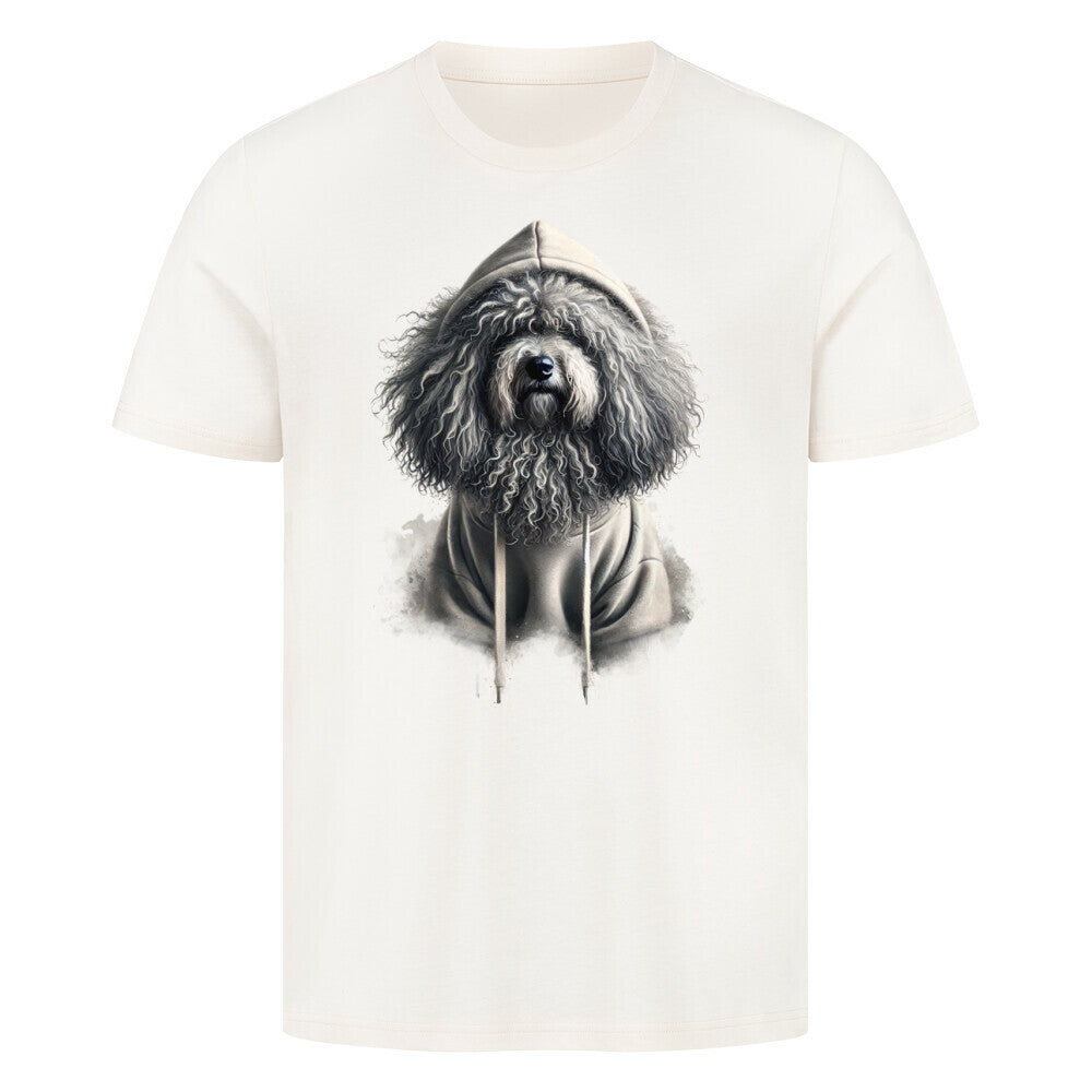 Premium T-Shirt "Puli Hooded Shirt" Natural Raw – hunde-shirt.de