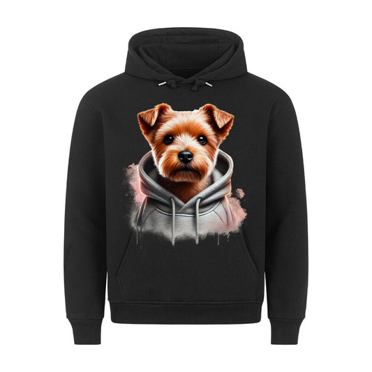 Premium Hoodie "Norfolk Terrier Hooded" Schwarz – hunde-shirt.de