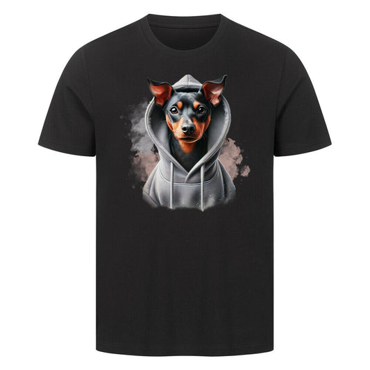 Premium T-Shirt "Manchester Terrier Hooded-Shirt" Schwarz – hunde-shirt.de