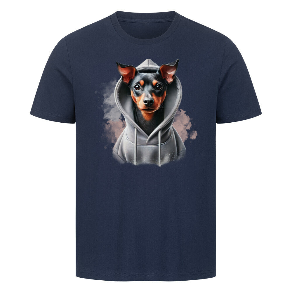 Premium T-Shirt "Manchester Terrier Hooded-Shirt" French Navy – hunde-shirt.de