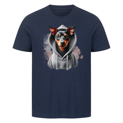 Premium T-Shirt "Manchester Terrier Hooded-Shirt" French Navy – hunde-shirt.de