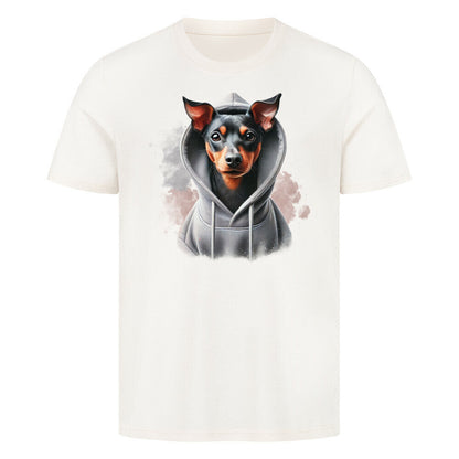 Premium T-Shirt "Manchester Terrier Hooded-Shirt" Natural Raw – hunde-shirt.de