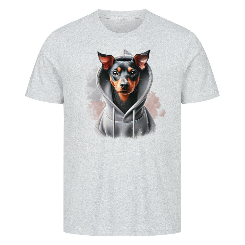 Premium T-Shirt "Manchester Terrier Hooded-Shirt" Heather Grey – hunde-shirt.de