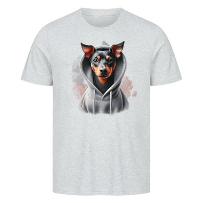 Premium T-Shirt "Manchester Terrier Hooded-Shirt" Heather Grey – hunde-shirt.de