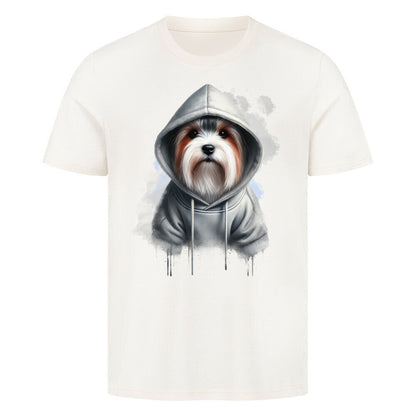 Premium T-Shirt "Biewer Terrier Hooded-Shirt" Natural Raw – hunde-shirt.de