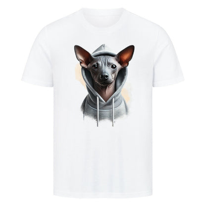 Premium T-Shirt "Xolo Hooded-Shirt" Weiß – hunde-shirt.de