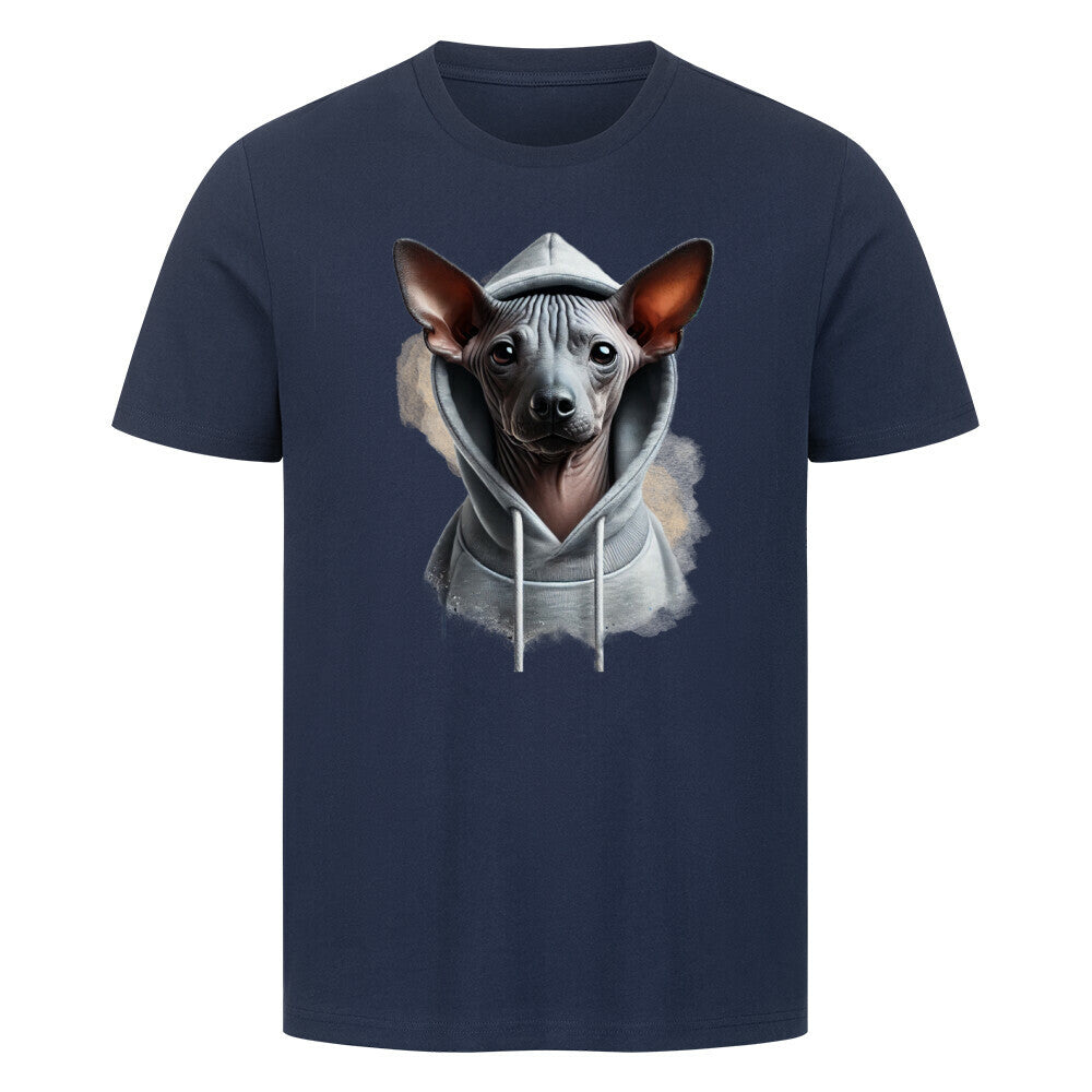 Premium T-Shirt "Xolo Hooded-Shirt" French Navy – hunde-shirt.de