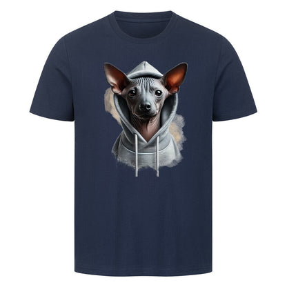 Premium T-Shirt "Xolo Hooded-Shirt" French Navy – hunde-shirt.de
