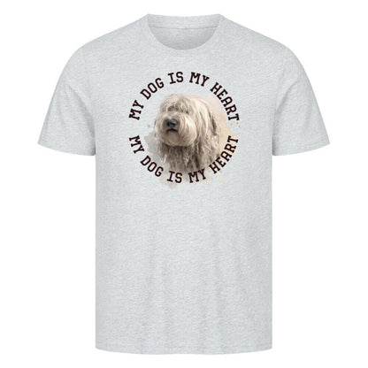 Premium T-Shirt "Komondor" Heather Grey – hunde-shirt.de