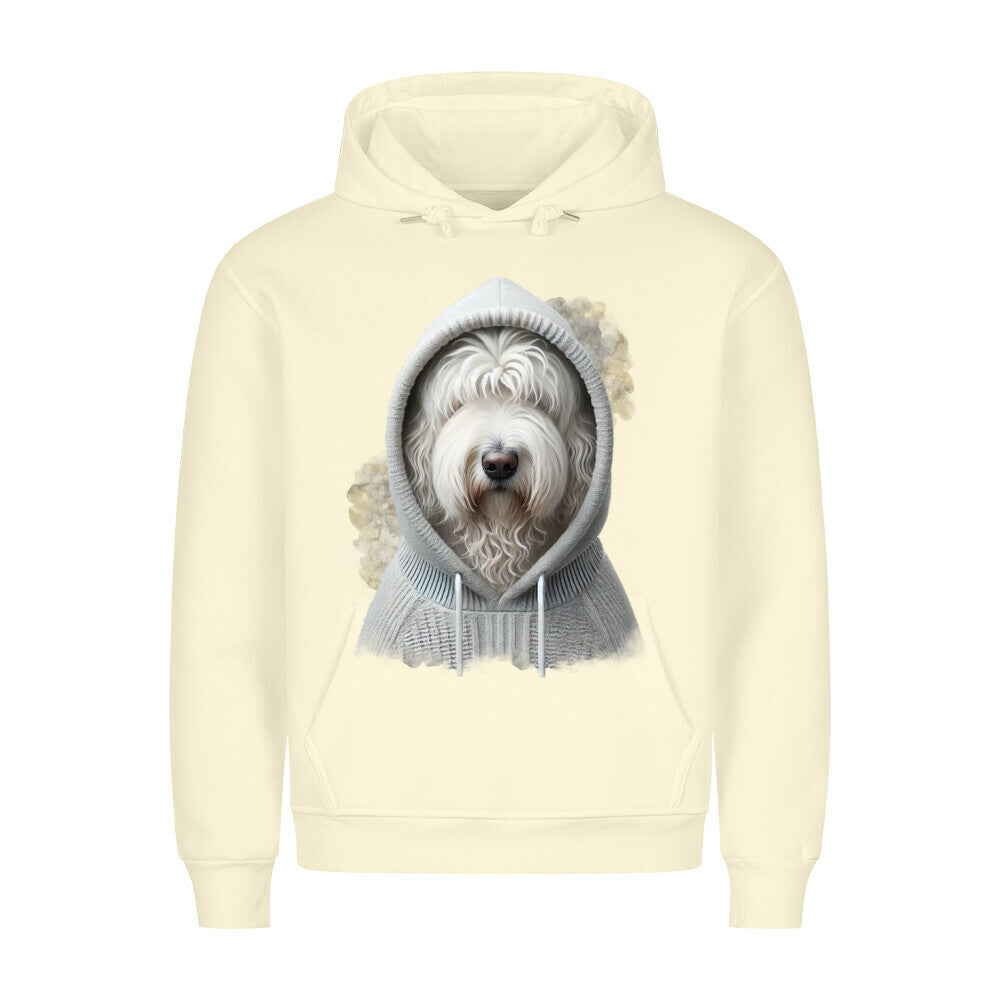 Premium Hoodie "Komondor Hooded" Beige – hunde-shirt.de