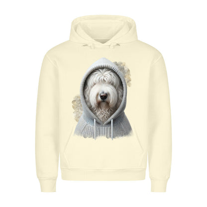Premium Hoodie "Komondor Hooded" Beige – hunde-shirt.de