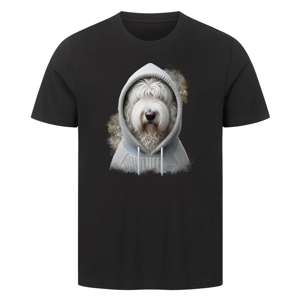 Premium T-Shirt "Komondor Hooded-Shirt" Schwarz – hunde-shirt.de