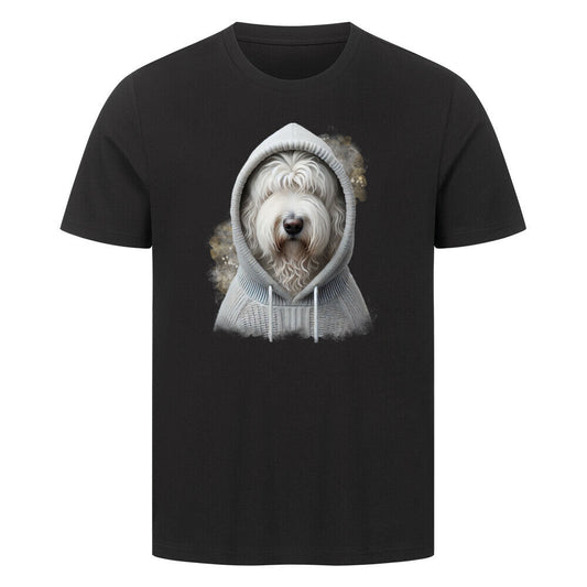 Premium T-Shirt "Komondor Hooded-Shirt" Schwarz – hunde-shirt.de