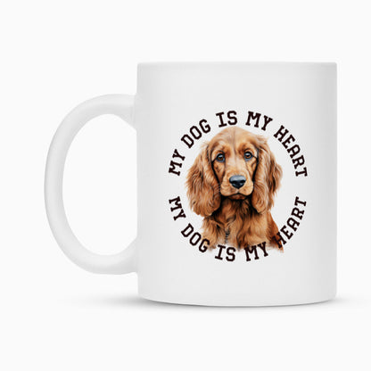Tasse "English Cocker Spaniel HEART" – hunde-shirt.de
