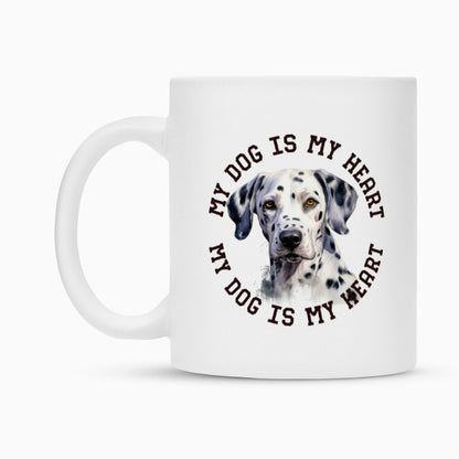 Tasse "Dalmatiner HEART 2" – hunde-shirt.de