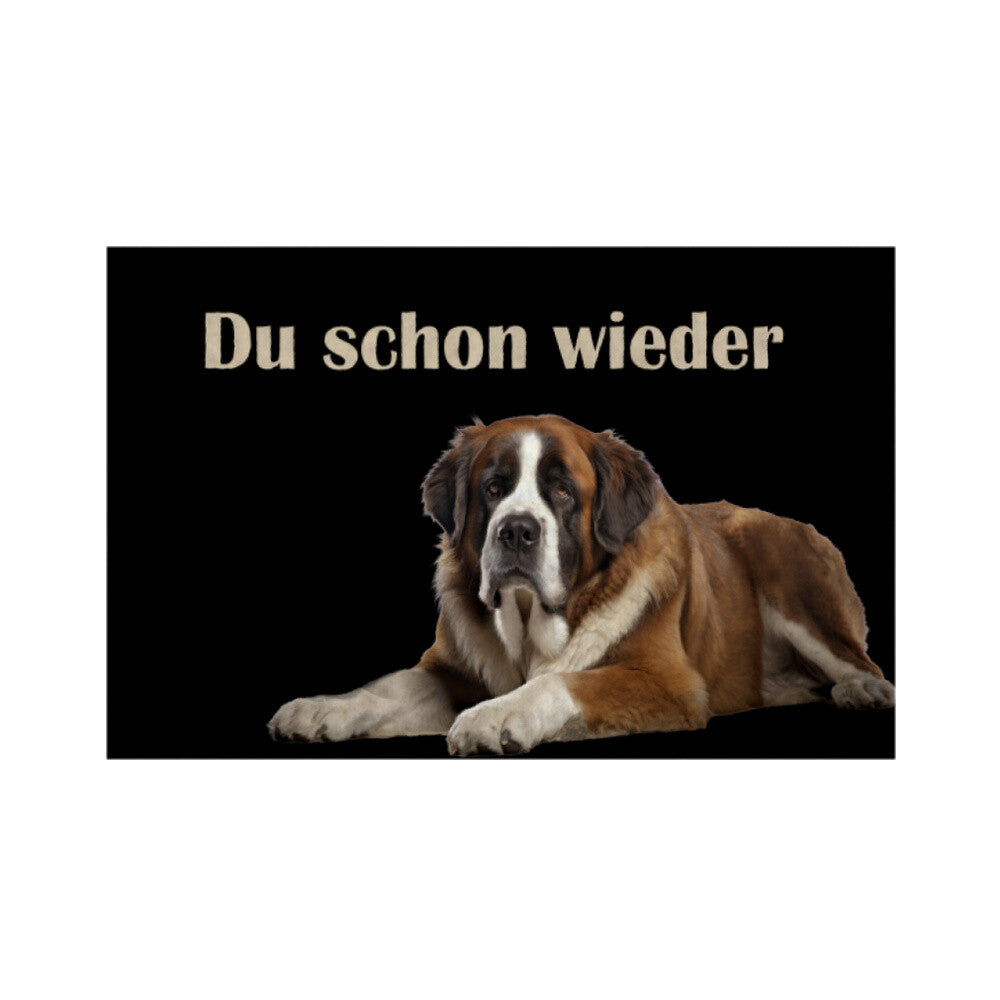 Fußmatte "Bernhardiner" Weiß – hunde-shirt.de