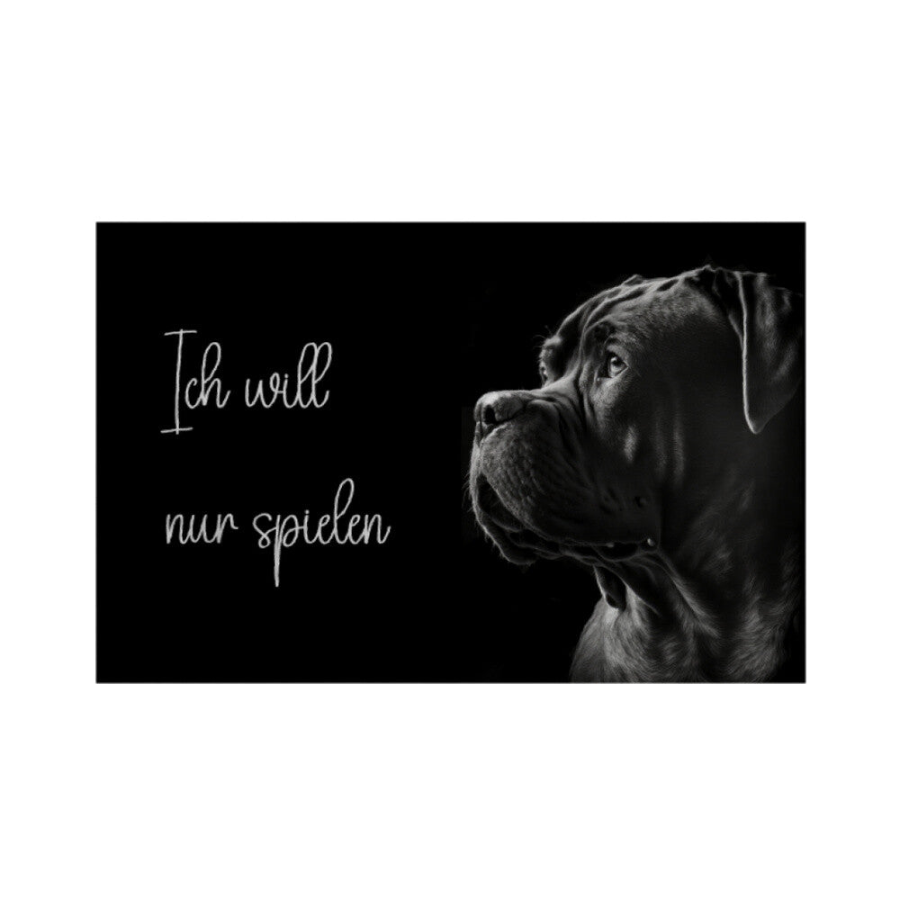 Fußmatte "Cane Corso" Weiß – hunde-shirt.de