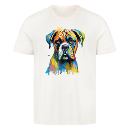 Premium T-Shirt "Deutscher Boxer ART" Natural Raw – hunde-shirt.de