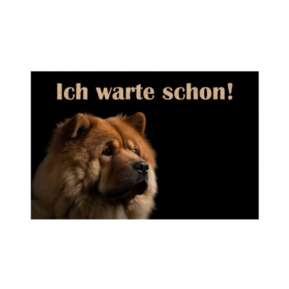 Fußmatte "Chow Chow" Weiß – hunde-shirt.de