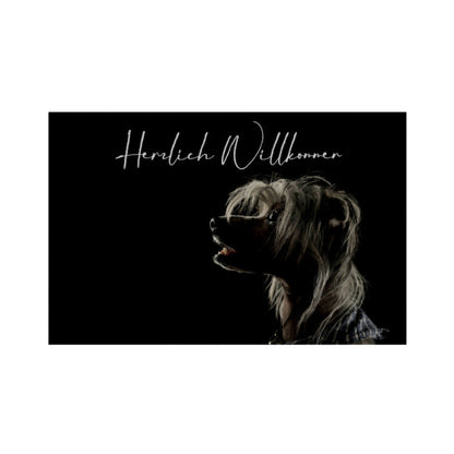 Fußmatte "Chinese Crested Dog" Weiß – hunde-shirt.de